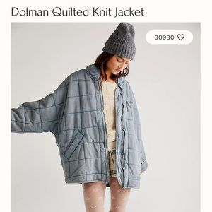 Free people quilted Jean oversized jacket